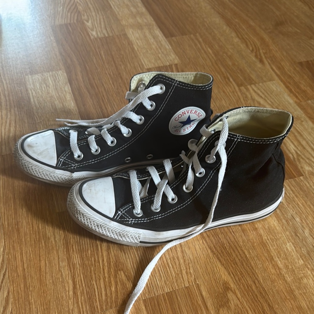 Converse Black and White High-Tops